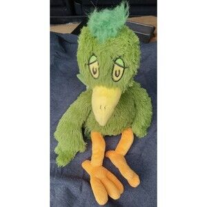 Kohls Cares HOOEY Oh Say Can You Say Dr Seuss Green Bird Plush 16" 2010 CLEAN